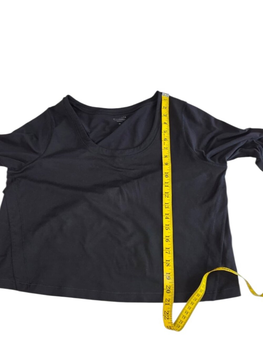 Athleta Shanti Top, Long Sleeve, Cropped, Black, Pullover, Soft, Athletic, 2X - Picture 5 of 10